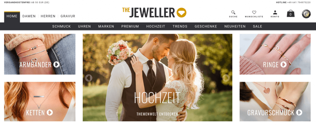 The Jeweller Webseite