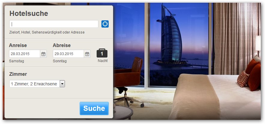 Hotels.com Hotelsuche